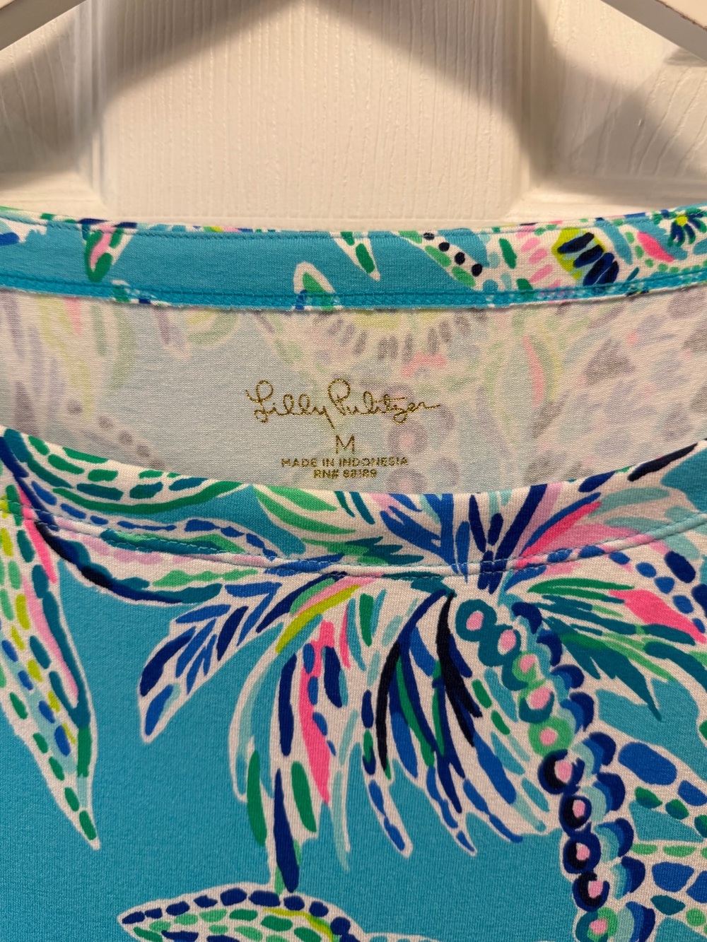 Lilly Pulitzer Sophie Dress UPF 50+ Bermuda Blue Turtle Szn Size M NWT - Picture 6 of 7
